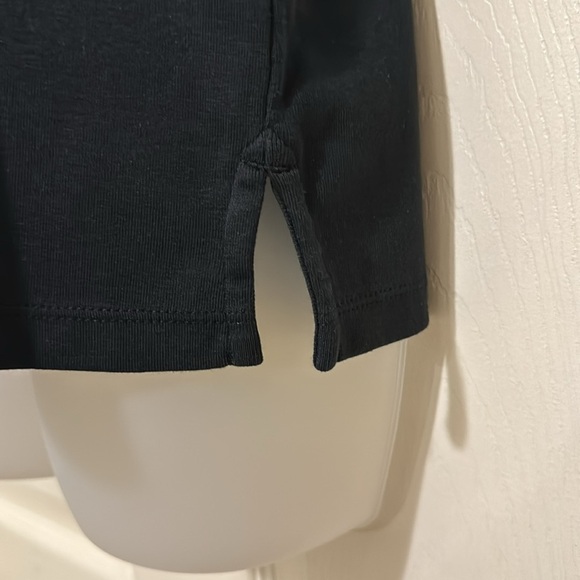 J. Crew Feather-Trim Long-Sleeve Shirt Black Size S - Picture 7 of 15